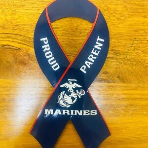 Proud Parent Marines Ribbon Magnet